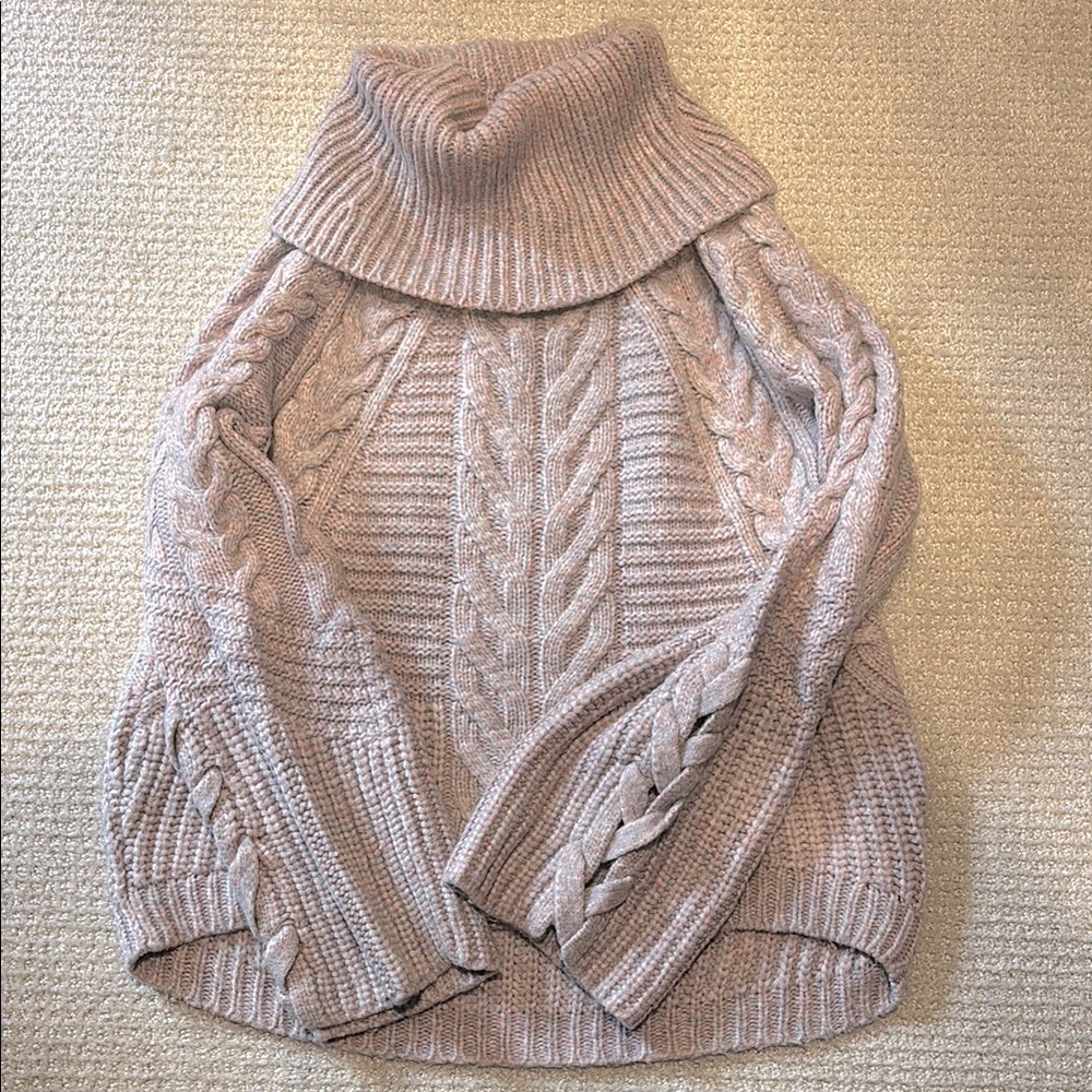 Express Cozy Cable Knit Turtleneck Sweater